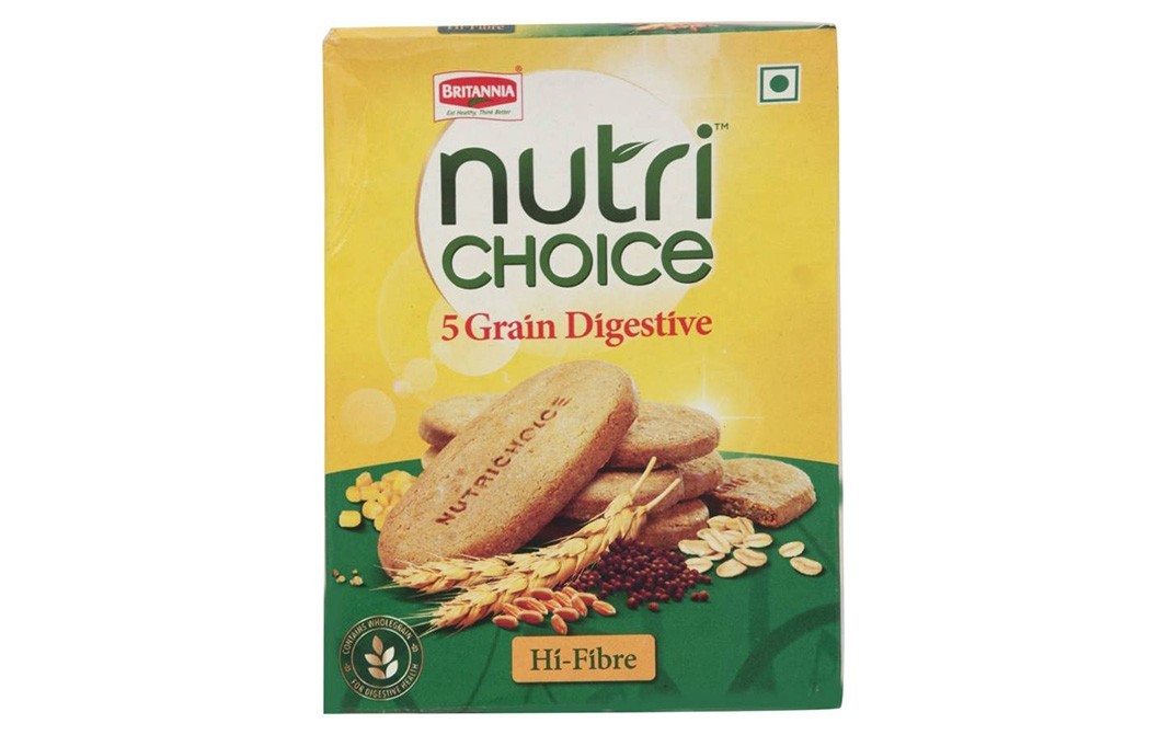 Britannia Nutri Choice 5 Grain Digestive Biscuits   Box  200 grams